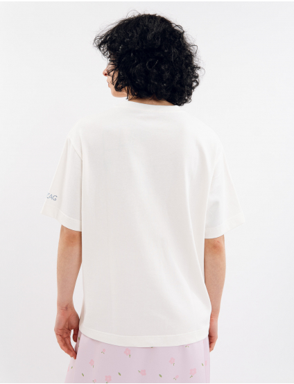 Картинка Футболка біла з декором 