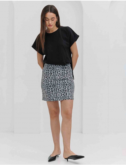 Картинка Спідниця міні з леопардовим принтом