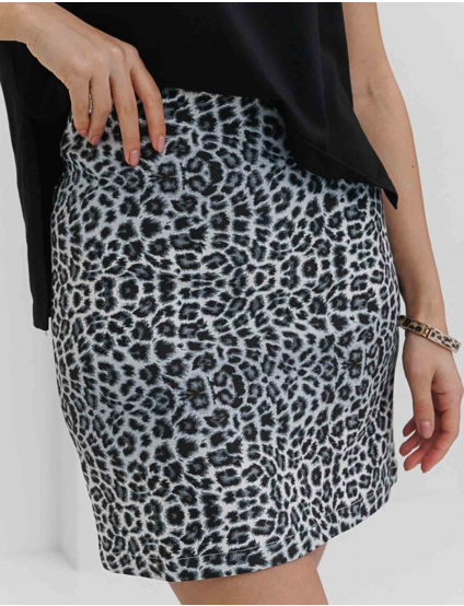 Картинка Спідниця міні з леопардовим принтом
