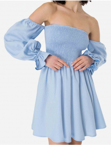 Картинка Сукня міні блакитна