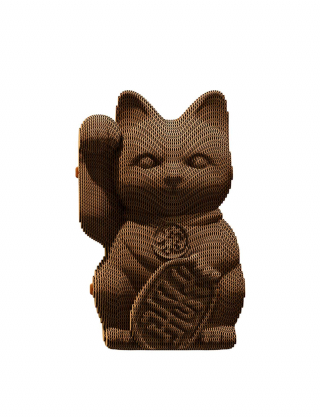 Картинка Скульптурний пазл з картону "Щасливий котик"