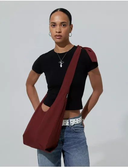 Картинка Шопер FLUFFУ CROSSBODY BAG бордовий