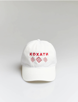 Картинка Кепка біла з вишивкою