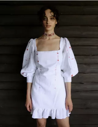 Картинка Сукня "Івана Купала" міні біла