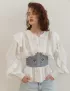 Картинка Корсет блакитний  з вишивкою "Каштан"