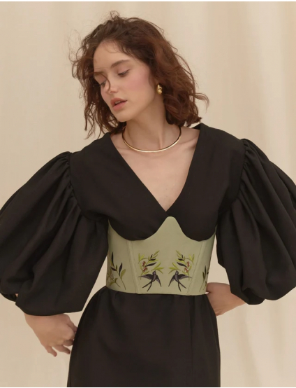 Картинка Корсет "Ластівки" зелений