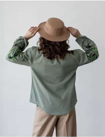 Картинка Вишиванка світло-зелена