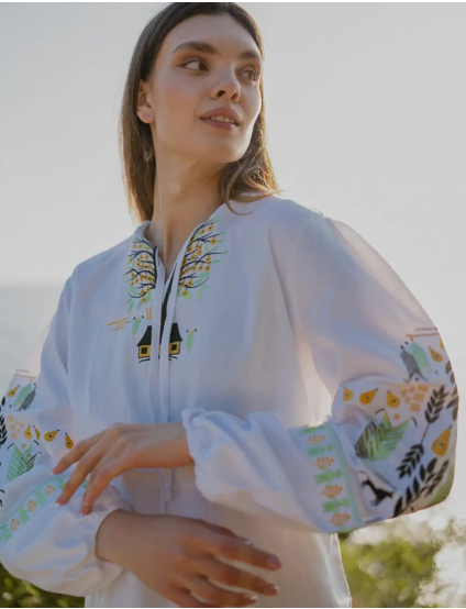 Картинка Вишиванка "Кайдашева сім'я" біла