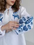 Картинка Вишиванка біла з кониками