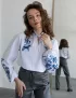Картинка Вишиванка біла з кониками