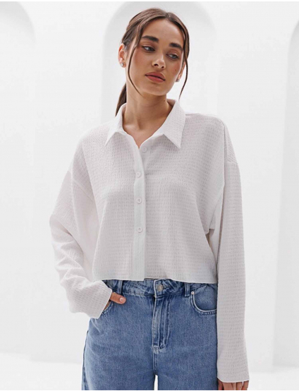 Картинка Сорочка біла укорочена