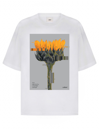 Картинка Футболка "Golden Bloom" біла