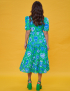 Картинка Сукня міді зелена з принтом