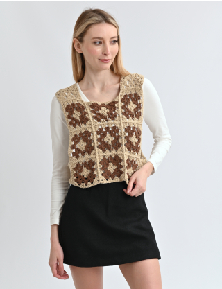 Картинка Жилет коричневий 