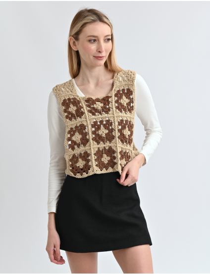 Картинка Жилет коричневий 