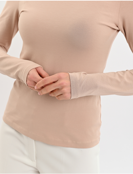 Картинка Лонгслів бежевий