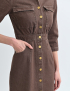 Картинка Сукня міді коричнева джинсова