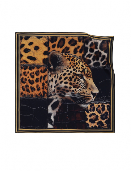 Картинка Хустка бежева з принтом