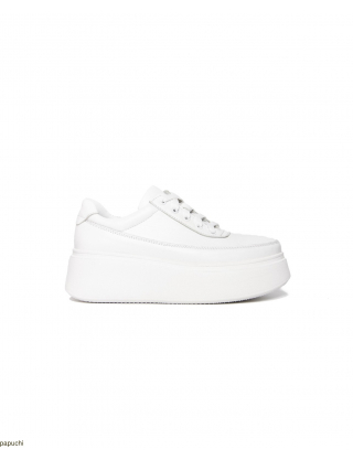 Картинка Кеди білі шкіряні