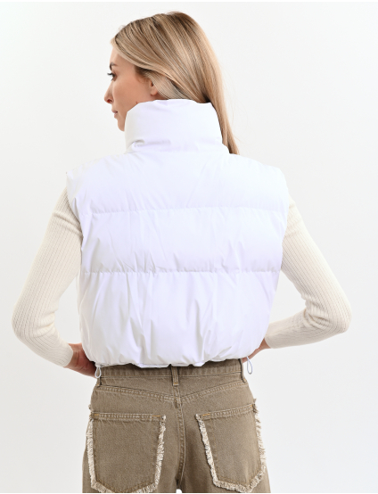 Картинка Жилет короткий білий