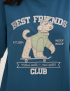 Картинка Футболка "Best Friend's Club" темно-синя