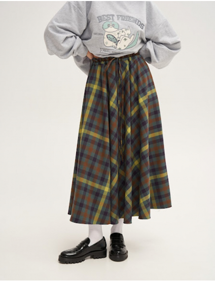 Картинка Спідниця максі картата