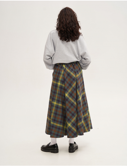 Картинка Спідниця максі картата