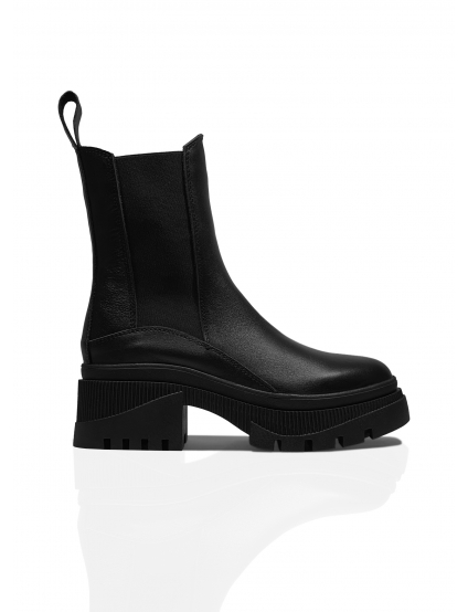 Картинка Черевики чорні шкіряні