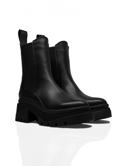 Картинка Черевики чорні шкіряні