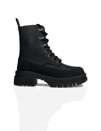 Картинка Черевики чорні шкіряні