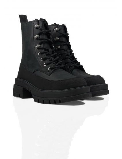 Картинка Черевики чорні шкіряні