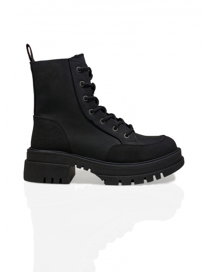 Картинка Черевики чорні шкіряні