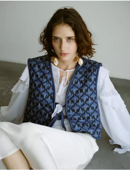 Картинка Жилет "Акація" синій