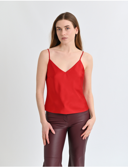 Картинка Майка Slip атлас (червона)