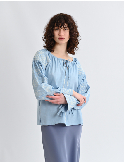 Картинка Вишиванка блакитна