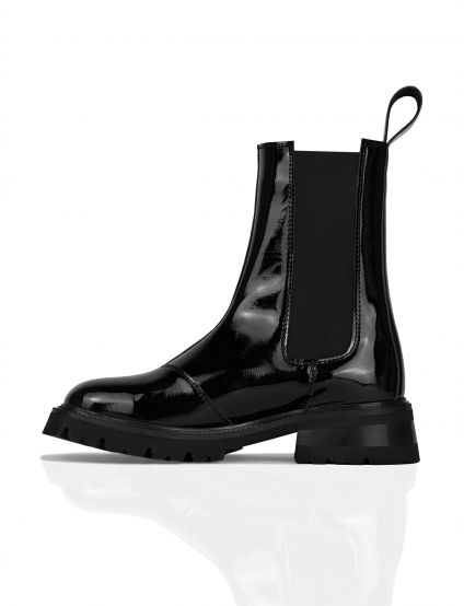 Картинка Черевики чорні шкіряні