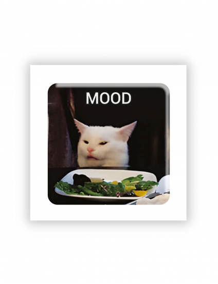 Картинка 3D-наліпка з котом Mood
