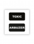 Картинка 3D-стікер із написами Toxic і Arbuzeр