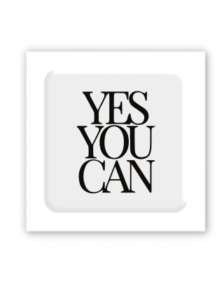 Картинка 3D-стікер Yes You Can