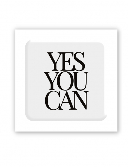 Картинка 3D-стікер Yes You Can