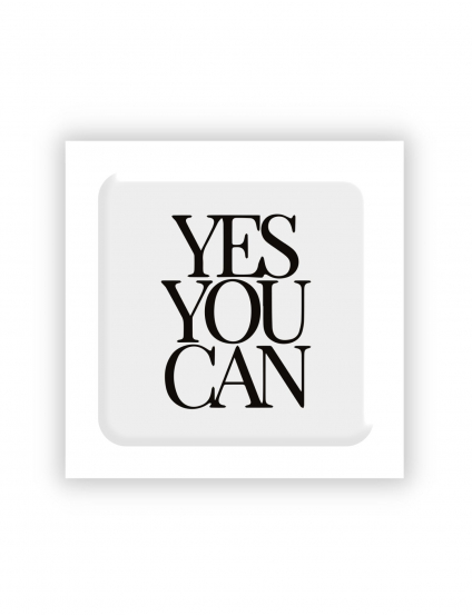 Картинка 3D-стікер Yes You Can