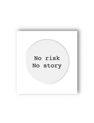 Картинка Кругла наліпка No risk No story