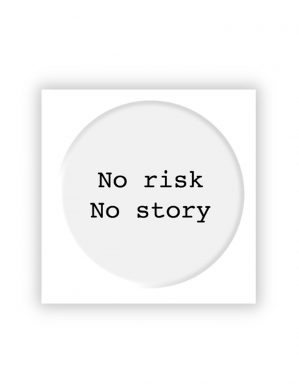 Картинка Кругла наліпка No risk No story