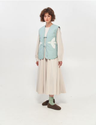 Картинка Жилет стьобаний "Летюча риба" блакитний