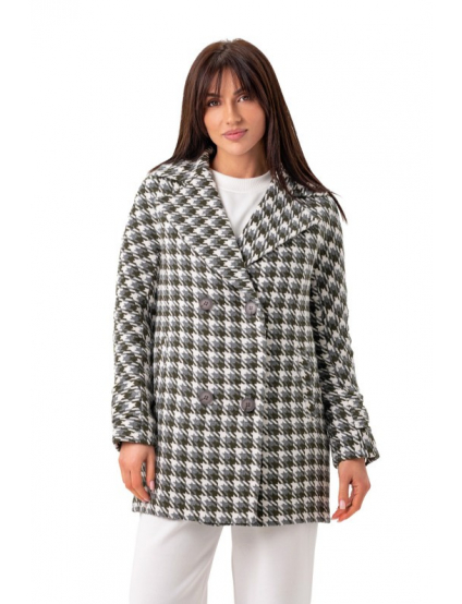 Картинка Пальто сіре картате