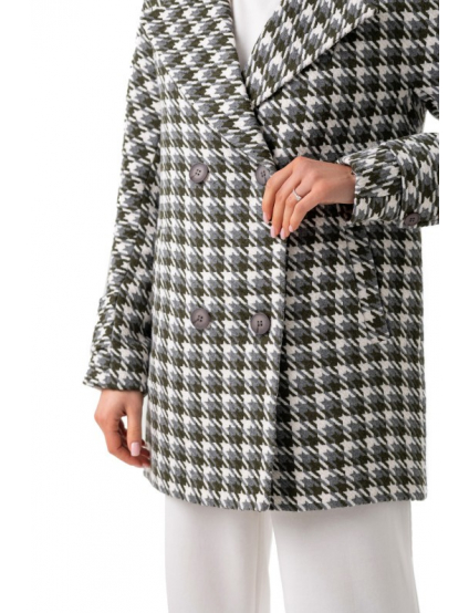 Картинка Пальто сіре картате