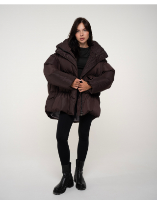 Картинка Пуховик темно-коричневий