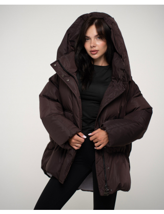 Картинка Пуховик темно-коричневий