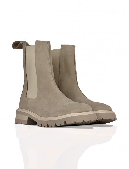 Картинка Черевики бежеві замшеві