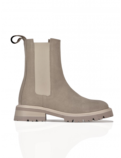 Картинка Черевики бежеві замшеві